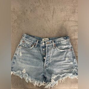 agolde parker cut off shorts size 24